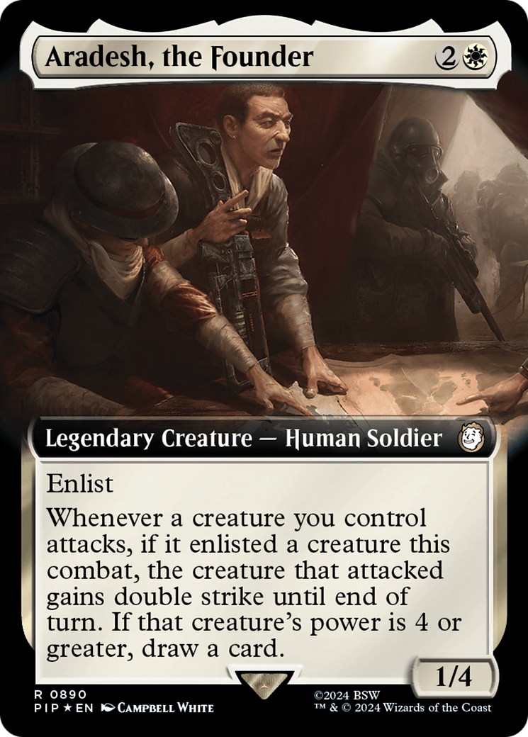 Aradesh, the Founder (Extended Art) (Surge Foil) [Fallout] | PLUS EV GAMES 