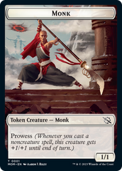 Monk // Zombie Double-Sided Token [March of the Machine Tokens] | PLUS EV GAMES 