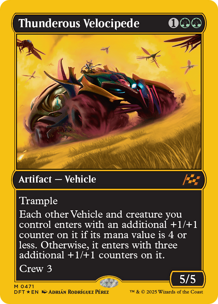 Thunderous Velocipede (First-Place Foil) [Aetherdrift] | PLUS EV GAMES 