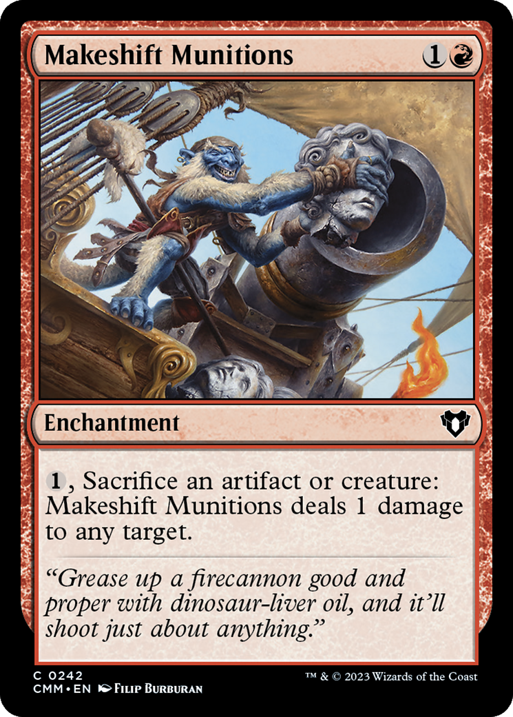 Makeshift Munitions [Commander Masters] | PLUS EV GAMES 