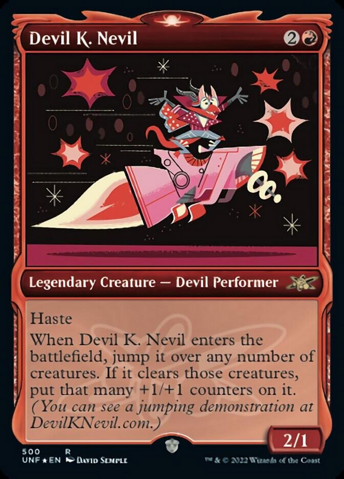 Devil K. Nevil (Showcase) (Galaxy Foil) [Unfinity] | PLUS EV GAMES 