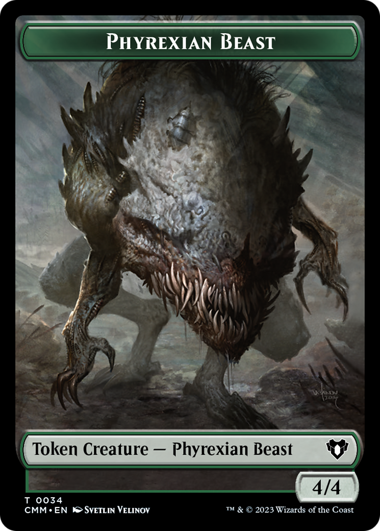 Phyrexian Beast Token [Commander Masters Tokens] | PLUS EV GAMES 