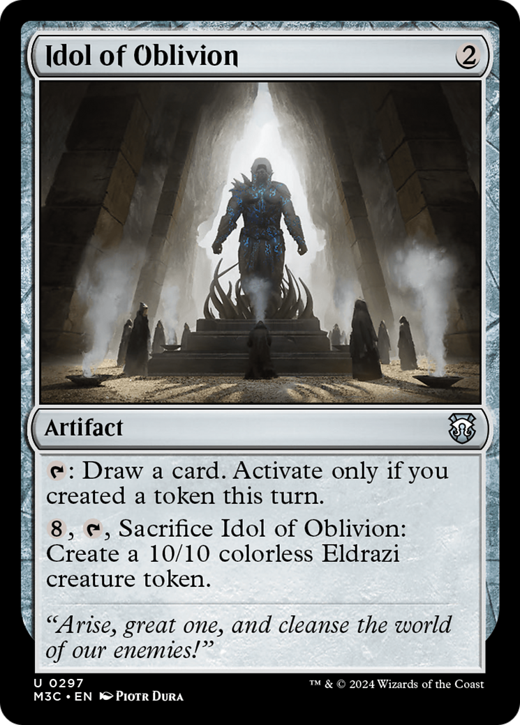 Idol of Oblivion (Ripple Foil) [Modern Horizons 3 Commander] | PLUS EV GAMES 