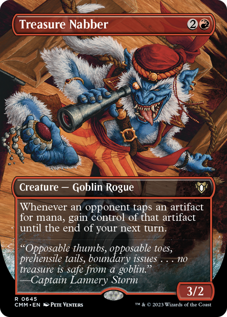 Treasure Nabber (Borderless Alternate Art) [Commander Masters] | PLUS EV GAMES 