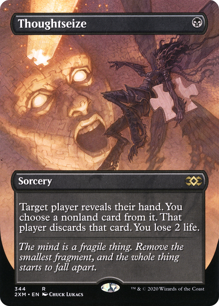 Thoughtseize (Toppers) [Double Masters Extended Art]