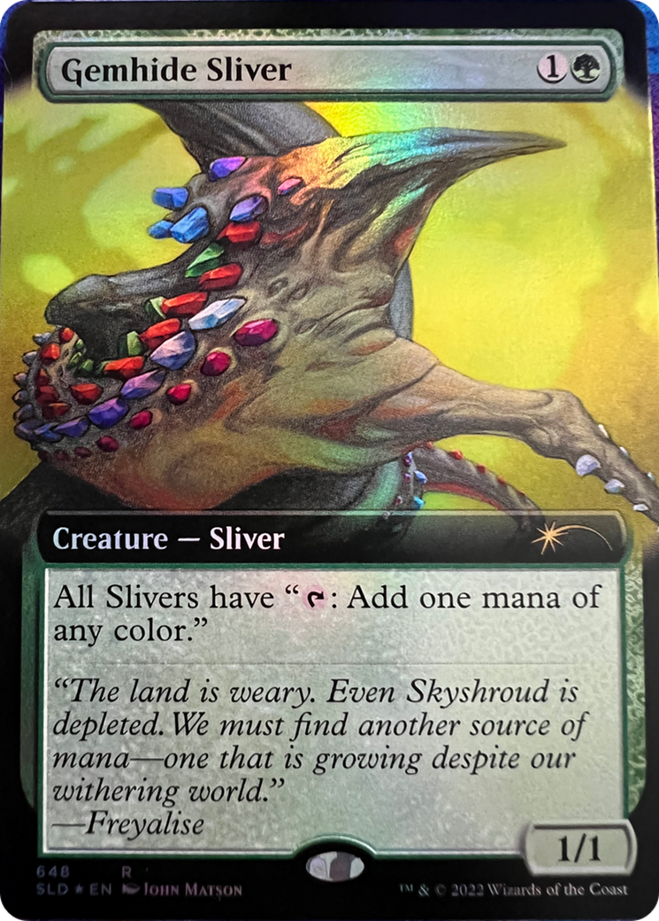 Gemhide Sliver (Extended Art) [Secret Lair Drop Series] | PLUS EV GAMES 