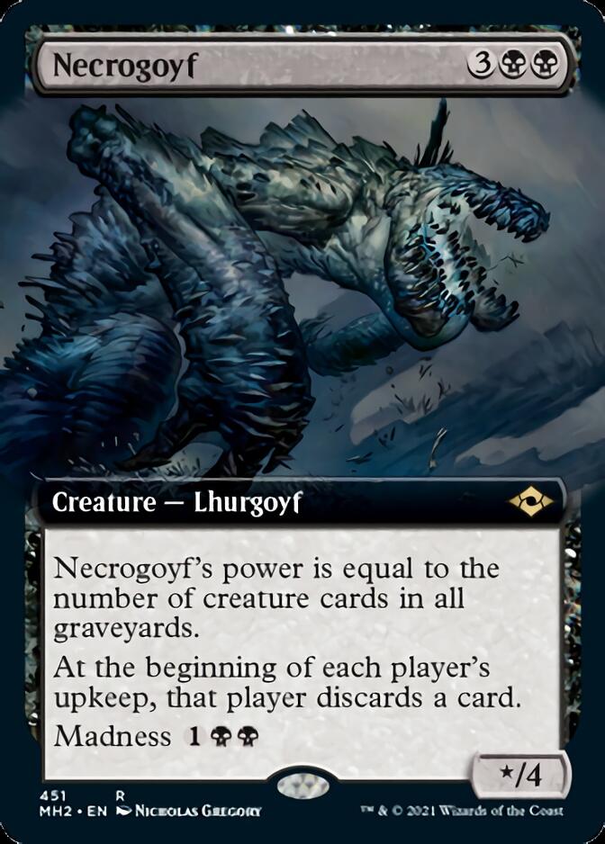 Necrogoyf (Extended Art) [Modern Horizons 2] | PLUS EV GAMES 