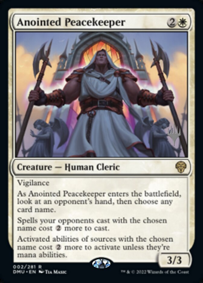 Anointed Peacekeeper (Promo Pack) [Dominaria United Promos] | PLUS EV GAMES 