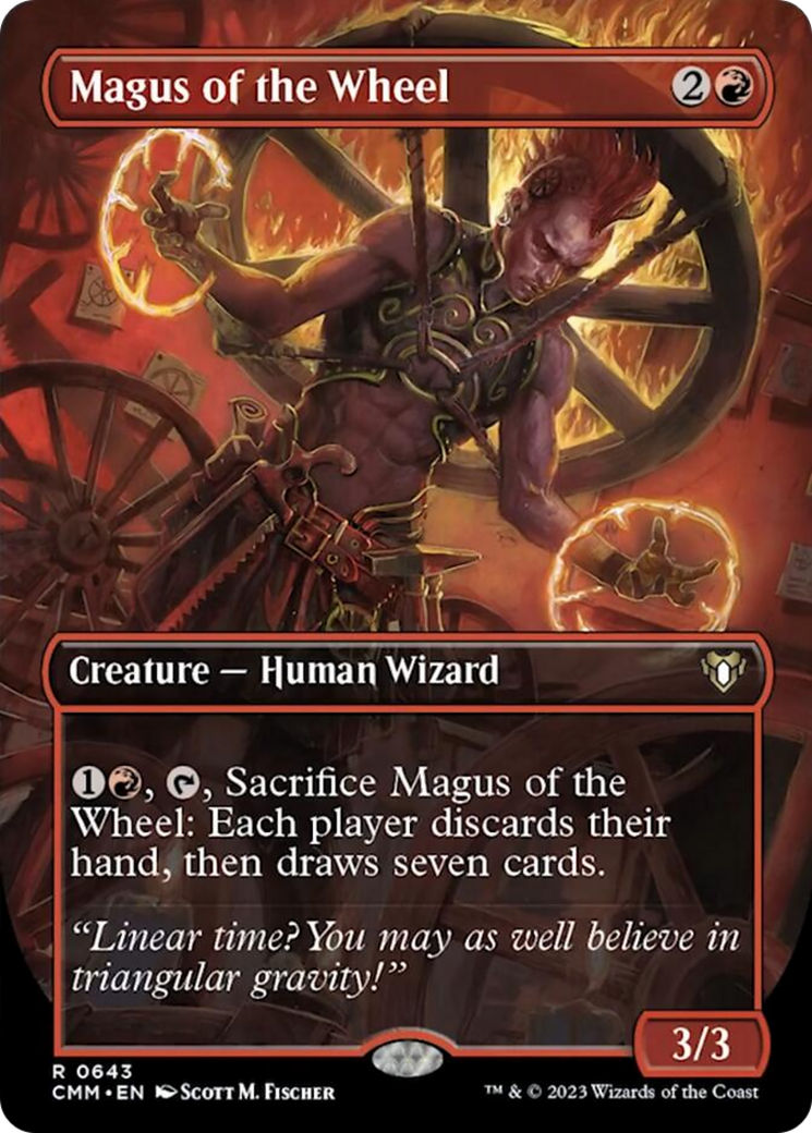 Magus of the Wheel (Borderless Alternate Art) [Commander Masters] | PLUS EV GAMES 