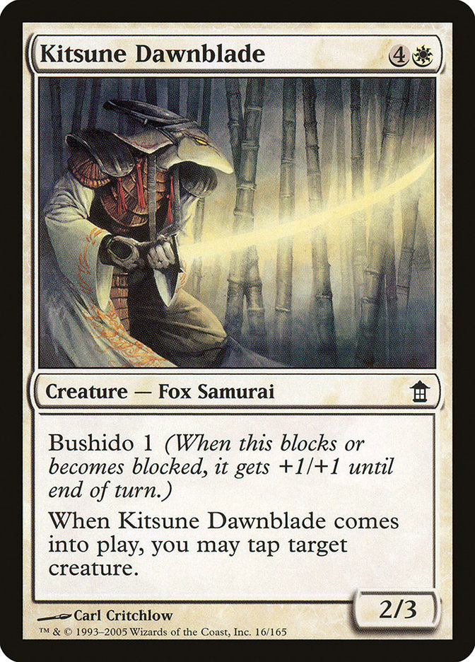 Kitsune Dawnblade [Saviors of Kamigawa] | PLUS EV GAMES 