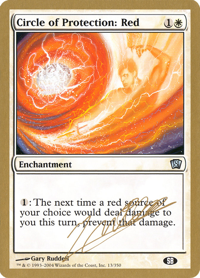 Circle of Protection: Red (Julien Nuijten) (SB) [World Championship Decks 2004] | PLUS EV GAMES 