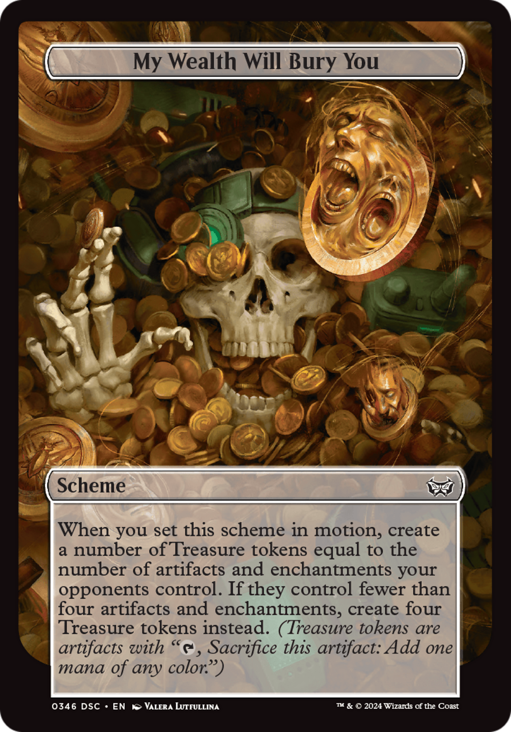 My Wealth Will Bury You (Full Art) [Duskmourn: House of Horror Commander] | PLUS EV GAMES 