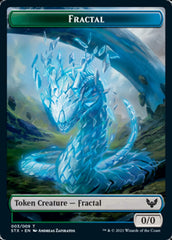 Elemental // Fractal Double-Sided Token [Strixhaven: School of Mages Tokens] | PLUS EV GAMES 