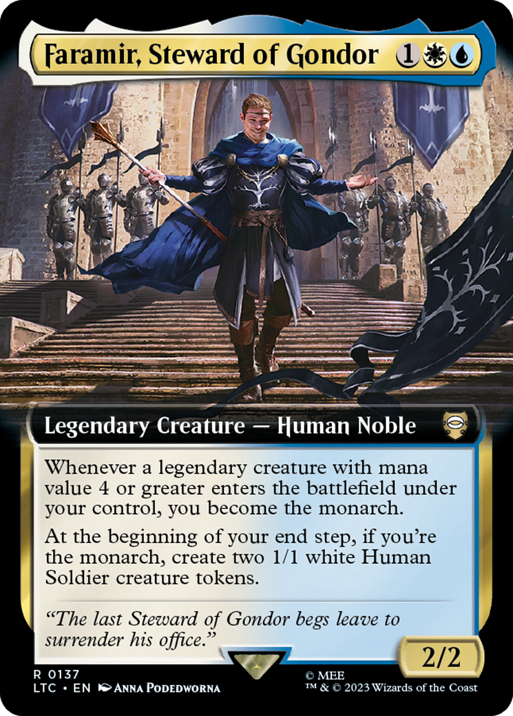 Faramir, Steward of Gondor (Extended Art) [The Lord of the Rings: Tales of Middle-Earth Commander] | PLUS EV GAMES 