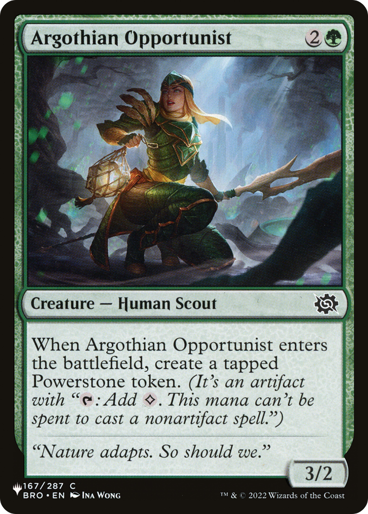 Argothian Opportunist [The List Reprints] | PLUS EV GAMES 