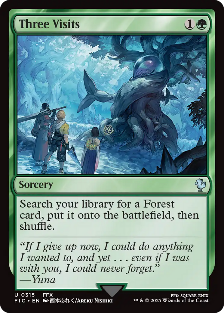 Three Visits [FINAL FANTASY Commander] | PLUS EV GAMES 