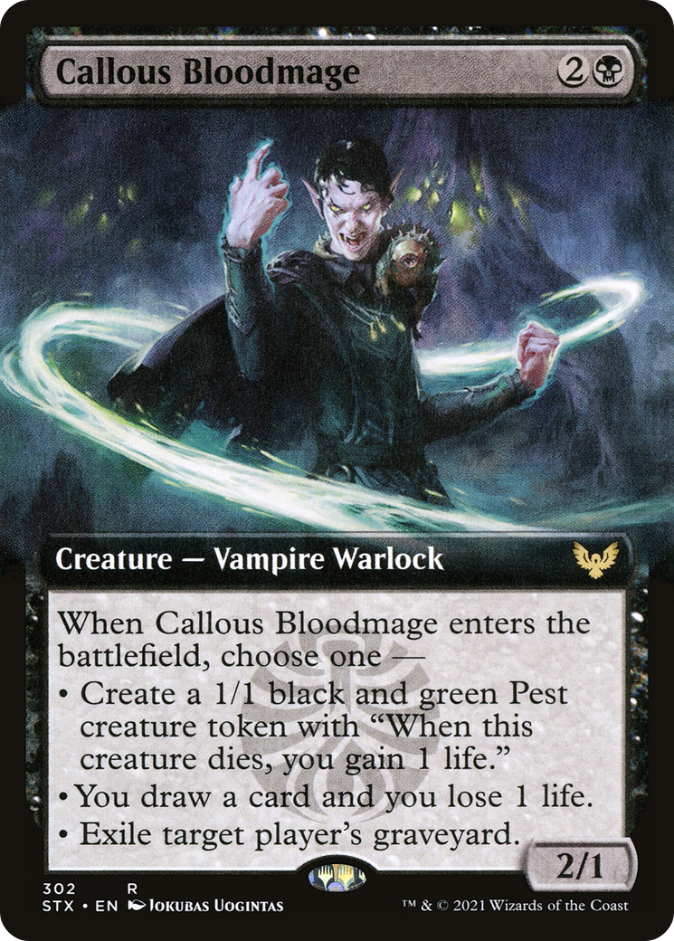 Callous Bloodmage (Extended) [Strixhaven: School of Mages]