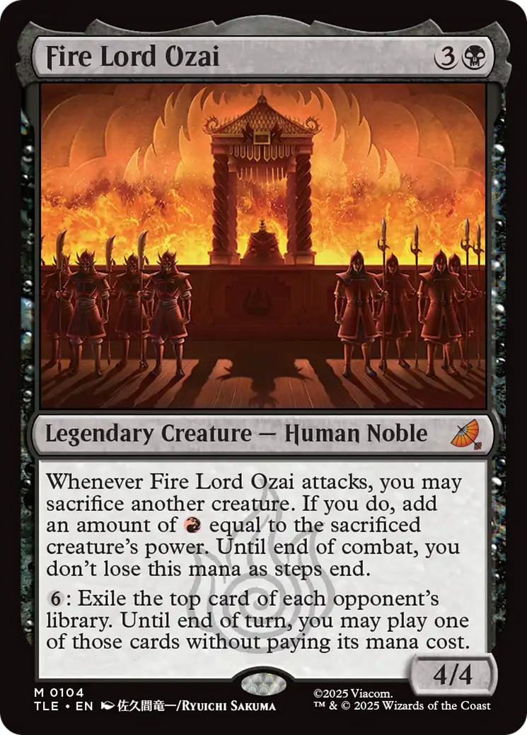 Fire Lord Ozai [Avatar: The Last Airbender: Eternal-Legal] | PLUS EV GAMES 