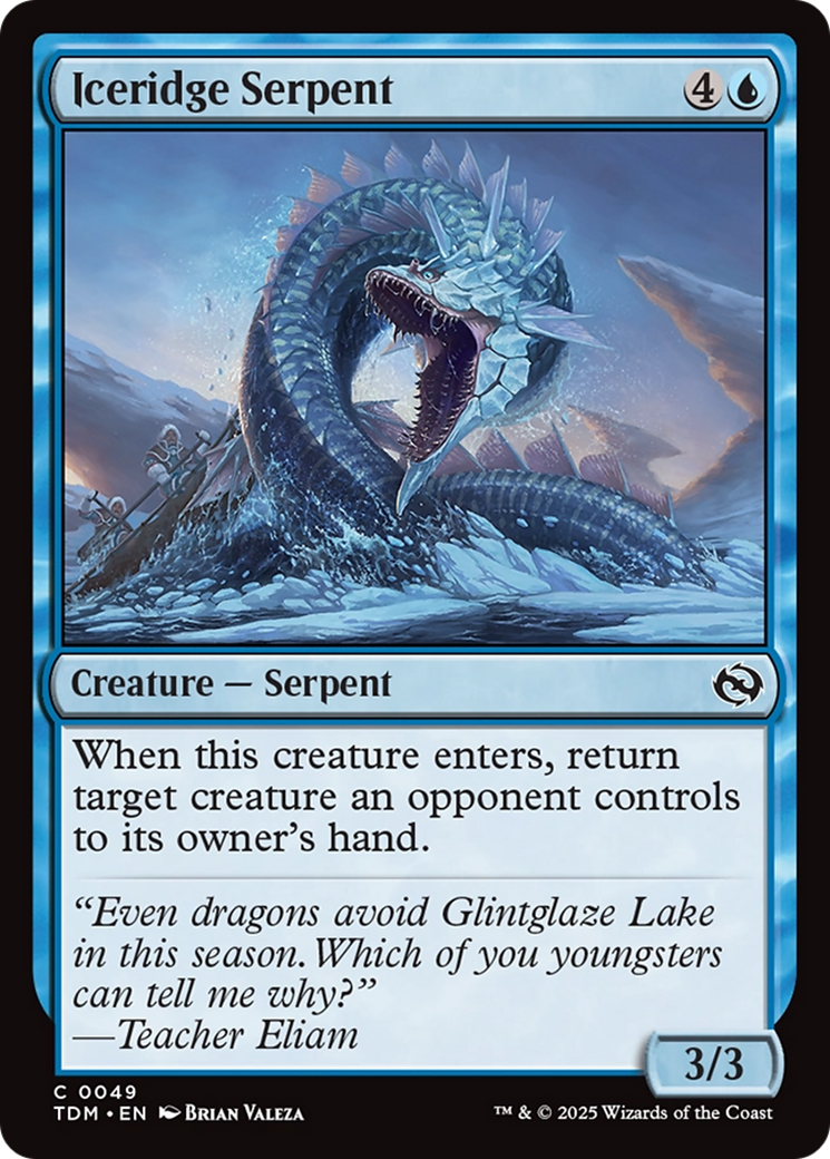Iceridge Serpent [Tarkir: Dragonstorm] | PLUS EV GAMES 