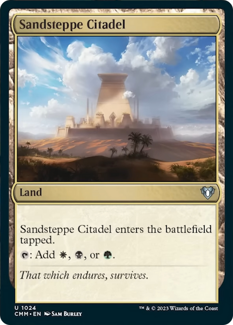 Sandsteppe Citadel [Commander Masters] | PLUS EV GAMES 