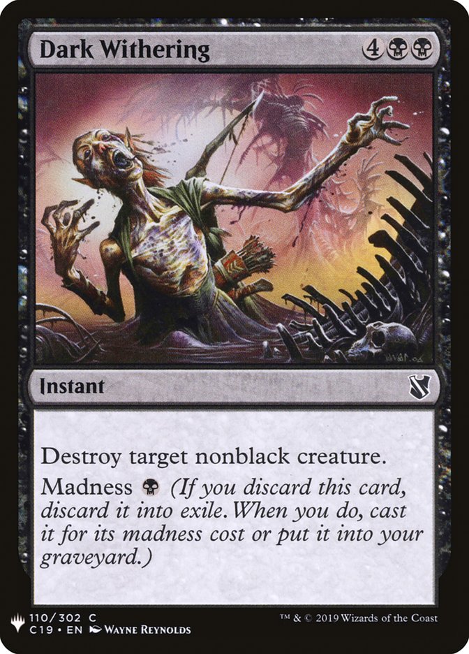 Dark Withering [Mystery Booster] | PLUS EV GAMES 