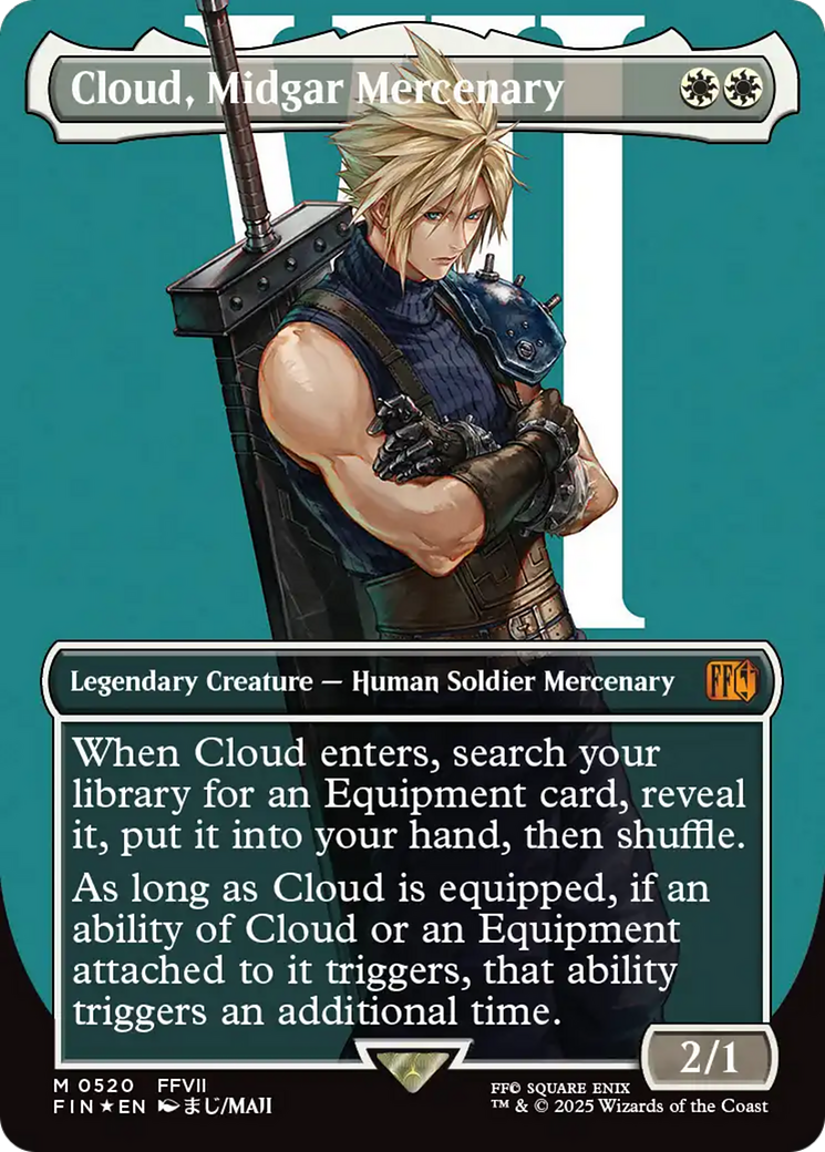 Cloud, Midgar Mercenary (Borderless) (Surge Foil) [FINAL FANTASY] | PLUS EV GAMES 