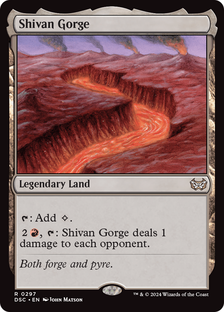 Shivan Gorge [Duskmourn: House of Horror Commander] | PLUS EV GAMES 