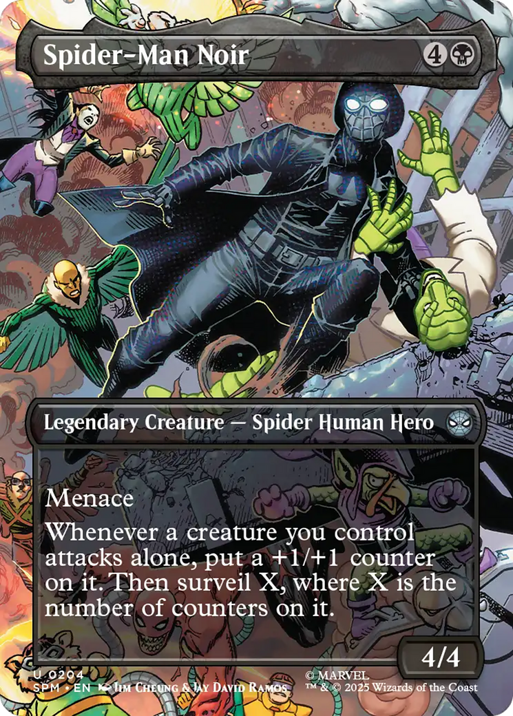 Spider-Man Noir (Borderless) [Marvel's Spider-Man] | PLUS EV GAMES 