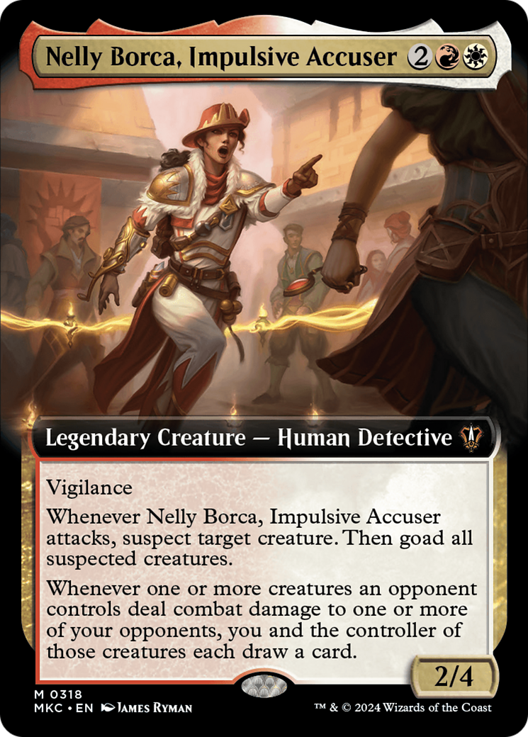 Nelly Borca, Impulsive Accuser (Extended Art) [Murders at Karlov Manor Commander] | PLUS EV GAMES 