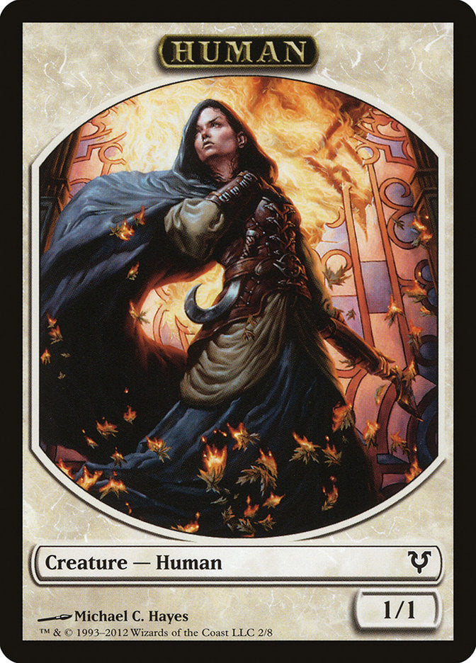 Human Token (2/8) [Avacyn Restored Tokens] | PLUS EV GAMES 