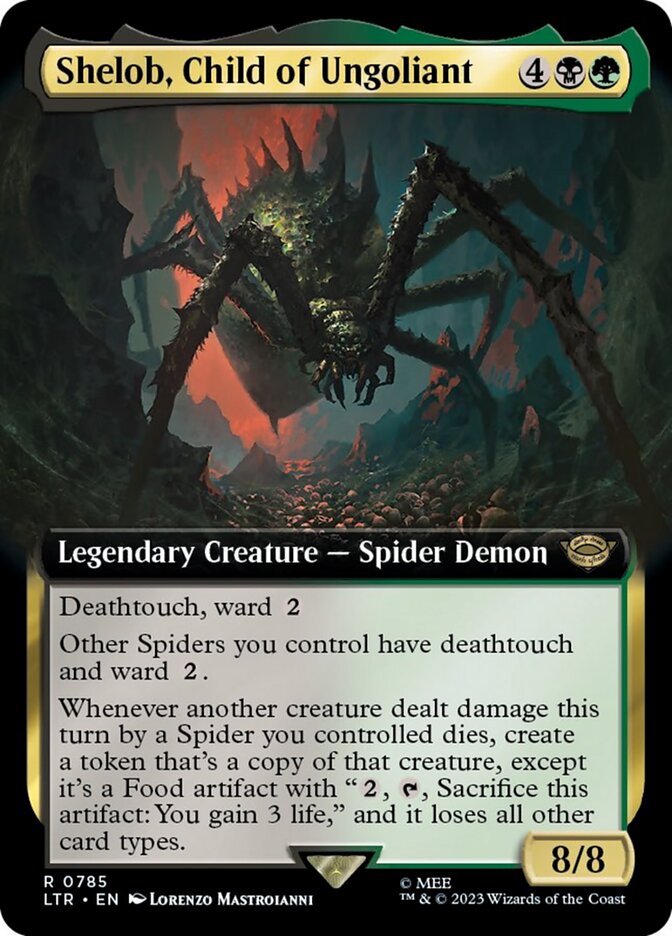 Shelob, Child of Ungoliant (Extended Art) (Surge Foil) [The Lord of the Rings: Tales of Middle-Earth] | PLUS EV GAMES 