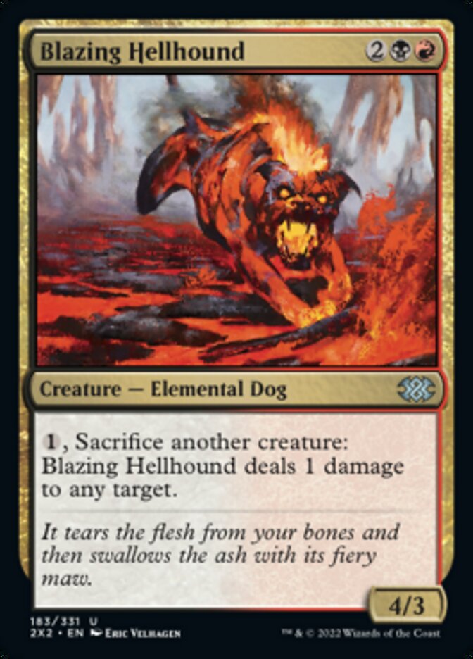 Blazing Hellhound [Double Masters 2022] | PLUS EV GAMES 