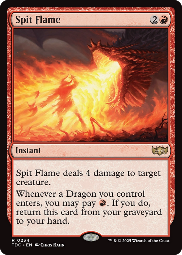 Spit Flame [Tarkir: Dragonstorm Commander] | PLUS EV GAMES 