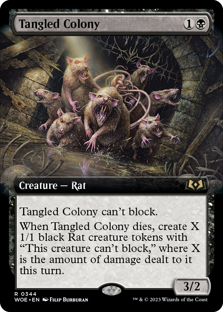 Tangled Colony (Extended Art) [Wilds of Eldraine] | PLUS EV GAMES 