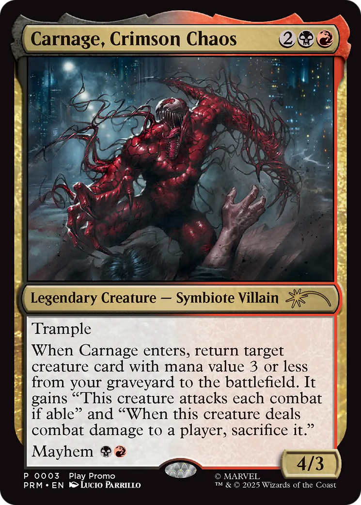 Carnage, Crimson Chaos [Wizards Play Network 2025] | PLUS EV GAMES 