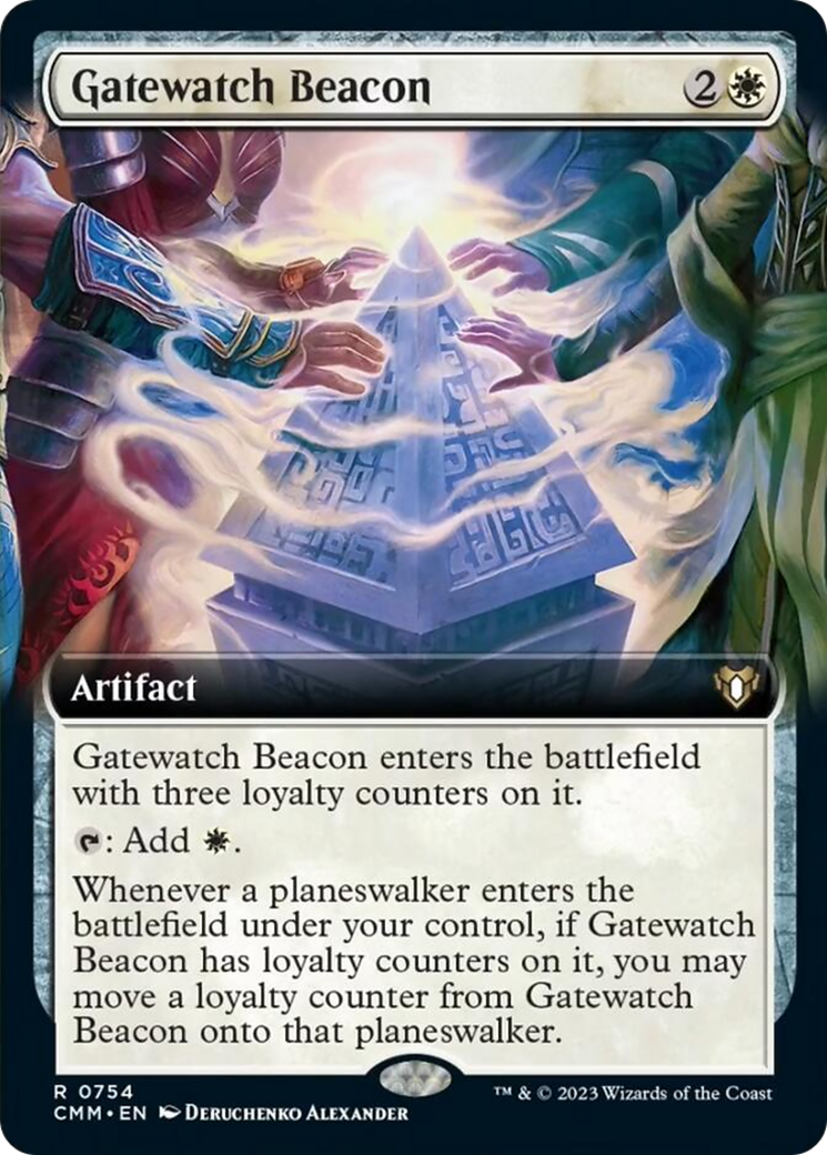 Gatewatch Beacon (Extended Art) [Commander Masters] | PLUS EV GAMES 