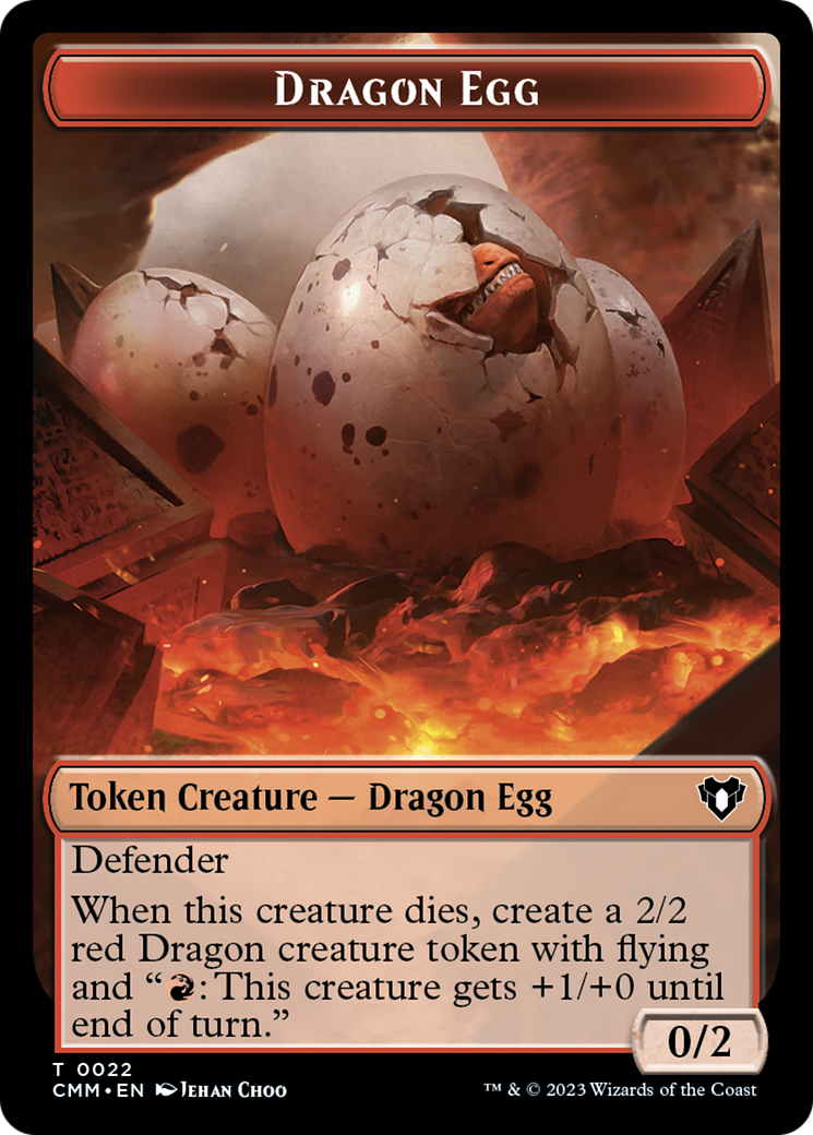 Dragon Egg Token [Commander Masters Tokens] | PLUS EV GAMES 