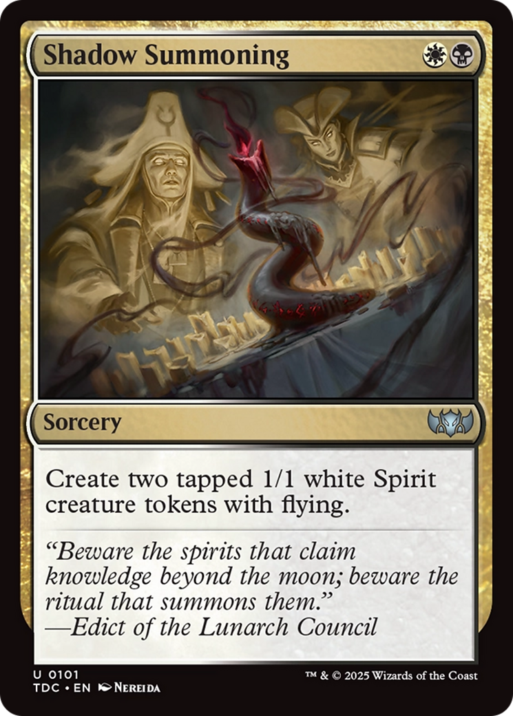 Shadow Summoning [Tarkir: Dragonstorm Commander] | PLUS EV GAMES 