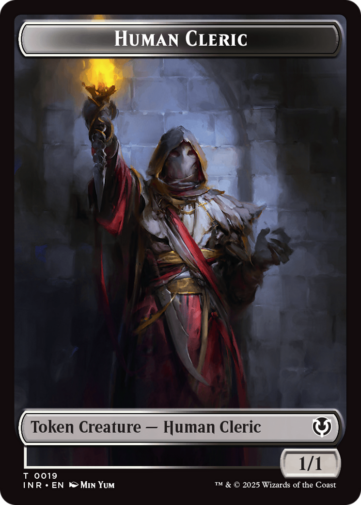 Demon // Human Cleric Double-Sided Token [Innistrad Remastered Tokens] | PLUS EV GAMES 