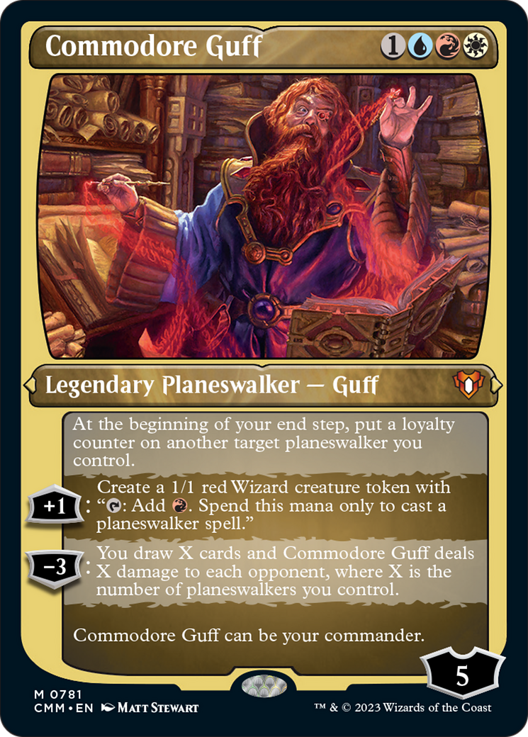 Commodore Guff (Display Commander) (Foil Etched) [Commander Masters] | PLUS EV GAMES 