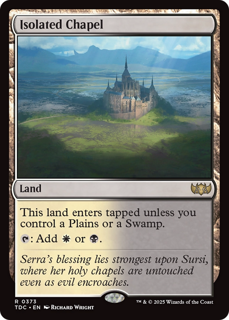 Isolated Chapel [Tarkir: Dragonstorm Commander] | PLUS EV GAMES 