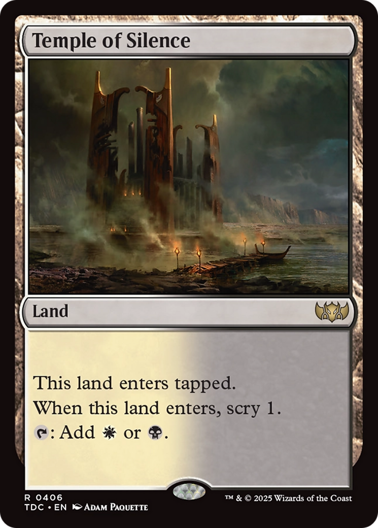 Temple of Silence [Tarkir: Dragonstorm Commander] | PLUS EV GAMES 