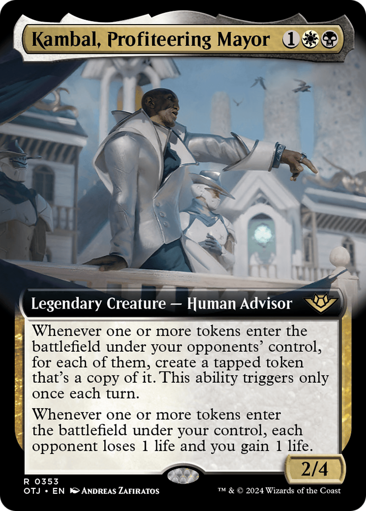 Kambal, Profiteering Mayor (Extended Art) [Outlaws of Thunder Junction] | PLUS EV GAMES 