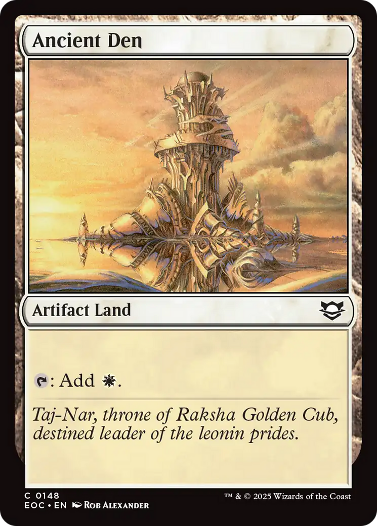 Ancient Den [Edge of Eternities Commander] | PLUS EV GAMES 