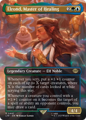 Elrond, Master of Healing (Borderless Alternate Art) [The Lord of the Rings: Tales of Middle-Earth] | PLUS EV GAMES 