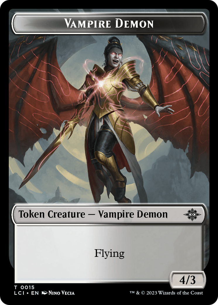 Vampire Demon Token [The Lost Caverns of Ixalan Tokens] | PLUS EV GAMES 