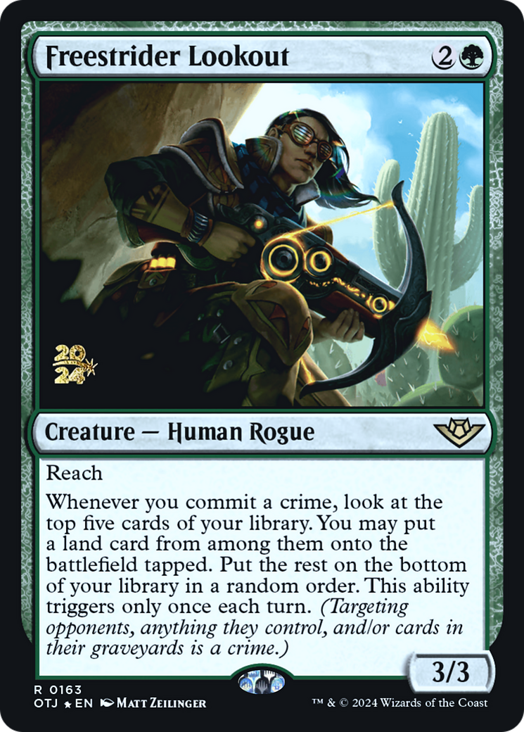 Freestrider Lookout [Outlaws of Thunder Junction Prerelease Promos]