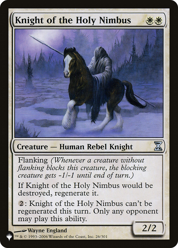 Knight of the Holy Nimbus [The List Reprints] | PLUS EV GAMES 