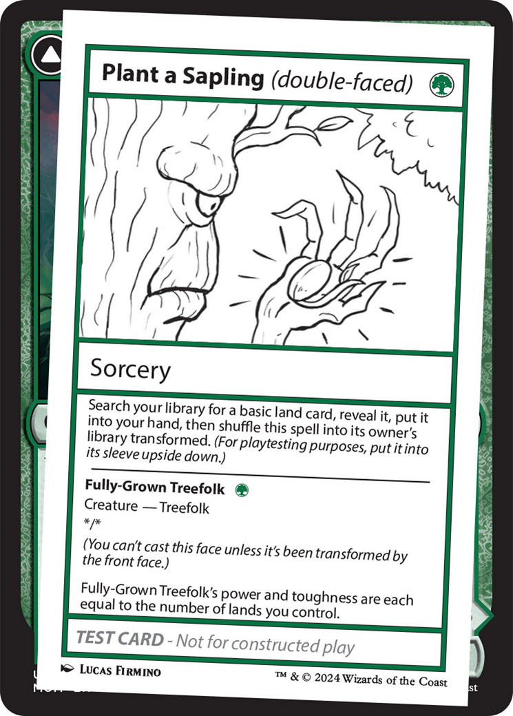 Plant a Sapling (double-faced) [Mystery Booster 2 Playtest Cards] | PLUS EV GAMES 