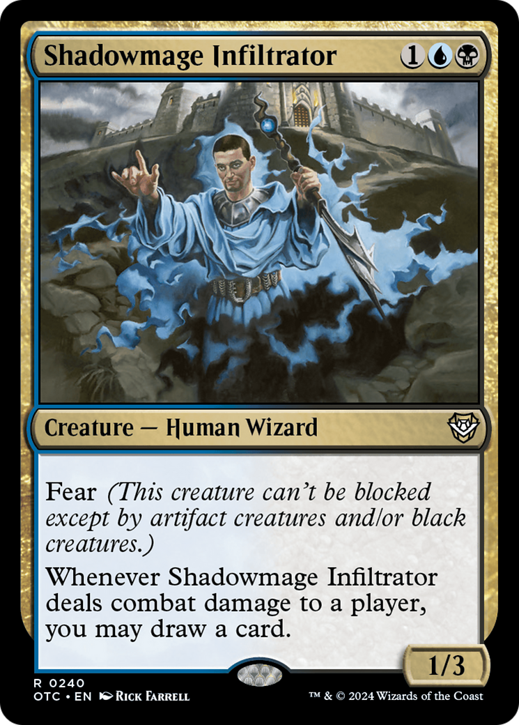 Shadowmage Infiltrator [Outlaws of Thunder Junction Commander] | PLUS EV GAMES 